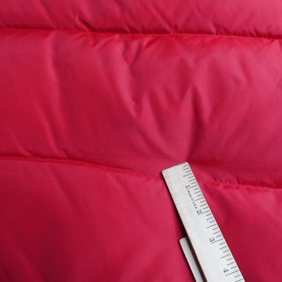 Vintage LL Bean Vest Large Red Puffer Quilted Down Filled Made in USA - Picture 12 of 13